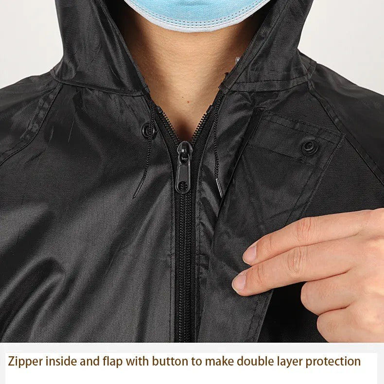 Waterproof Hooded PVC Raincoat – Home Phase