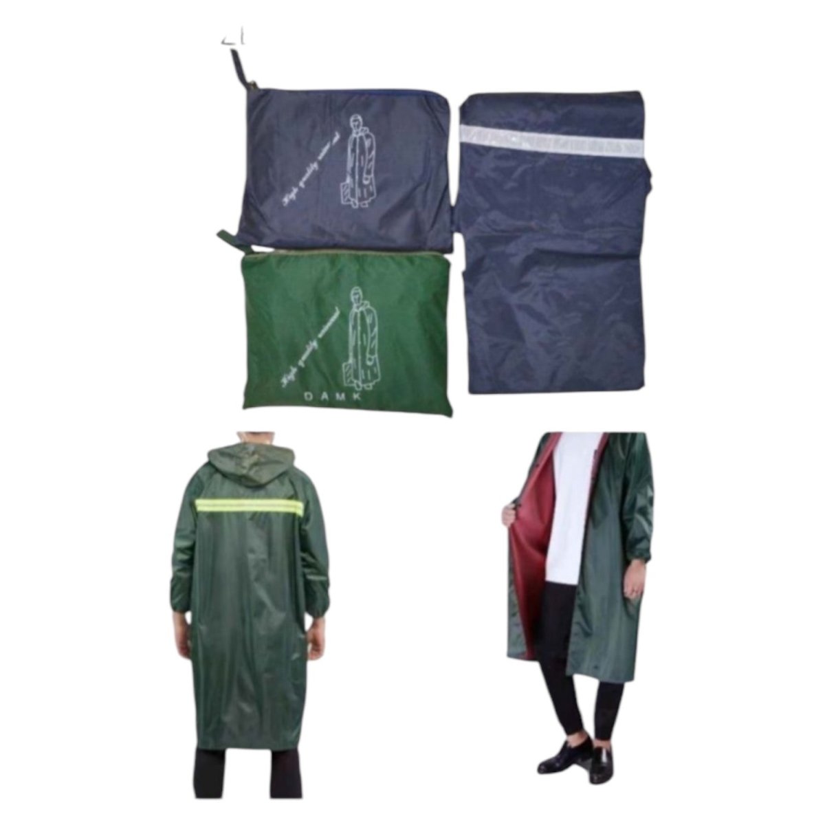 Waterproof Hooded PVC Raincoat – Home Phase