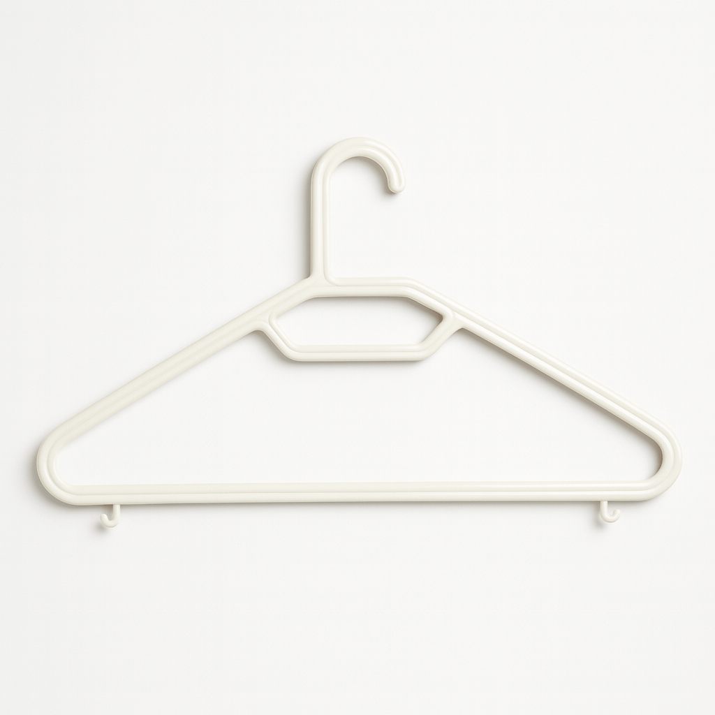 White Plastic Hangers - Pack of 8 - Home Phase