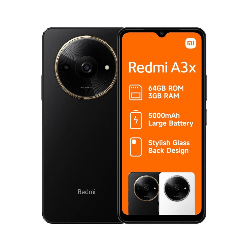Xiaomi Redmi A3x Midnight Black 64gb 90hz Display - Home Phase