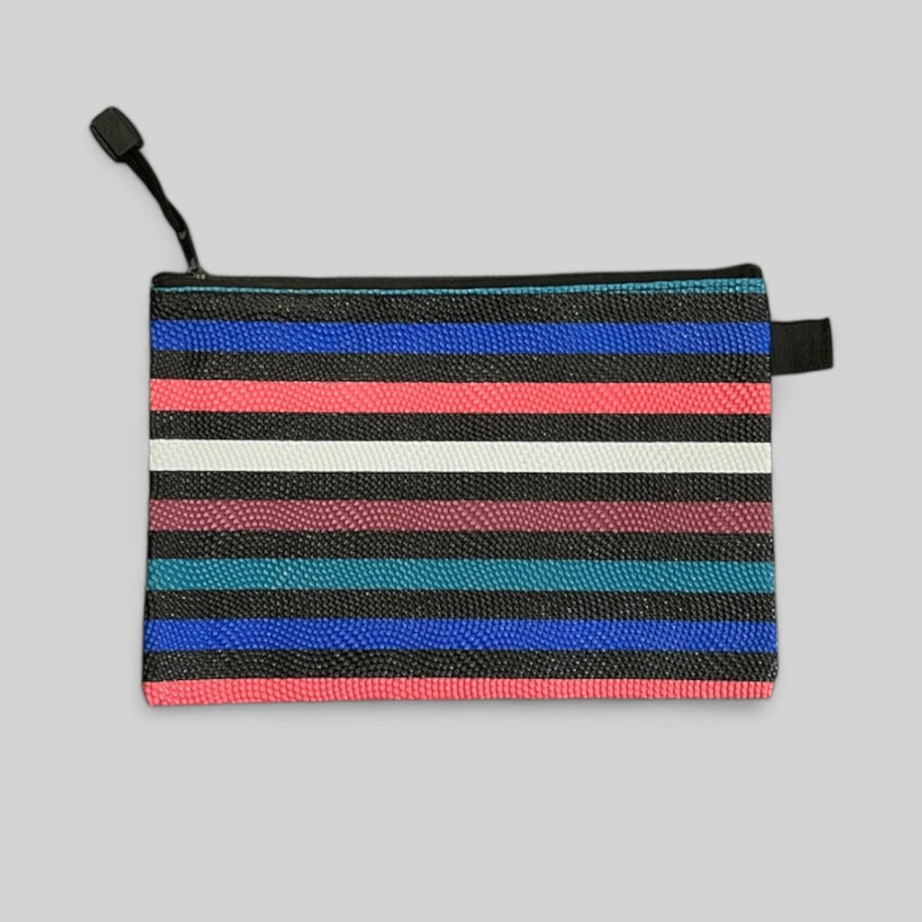Zipper Pencil Case Striped Design - 24 x 16 cm - Style Phase Home