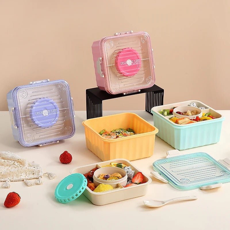 2 Layer Pastel Bento Lunchbox - 2.1 L - Style Phase Home