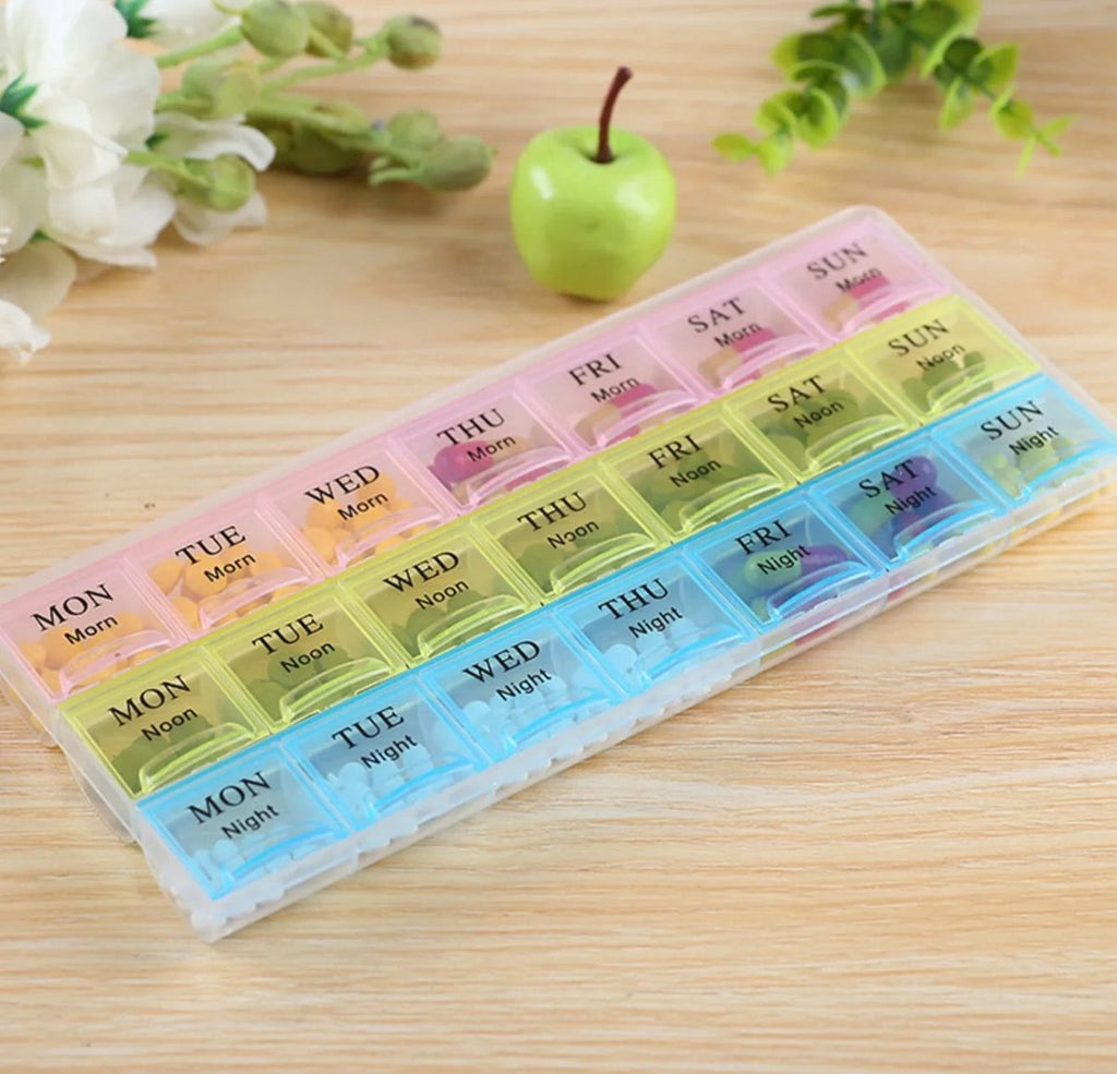 21 Slot 3 Week Pill Organizer - Style Phase Home