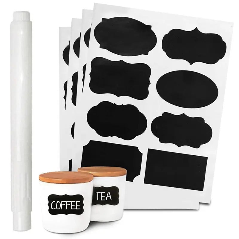 24 PC Chalkboard Labels & Marker Set - Style Phase Home