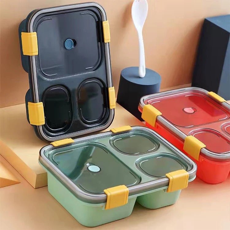 3 Compartment Bento Lunch Box - 850ml - Style Phase Home