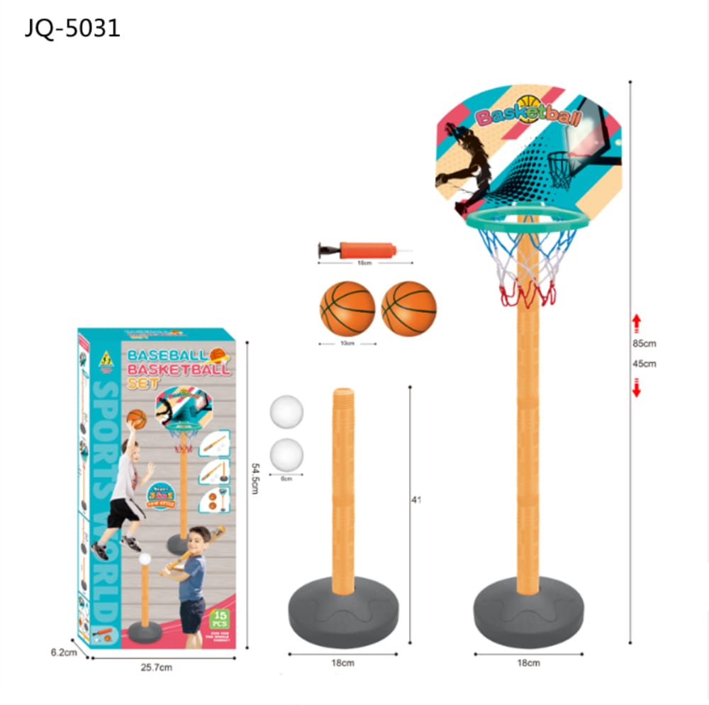 3-in-1 Baseball Basketball Set - Style Phase Home