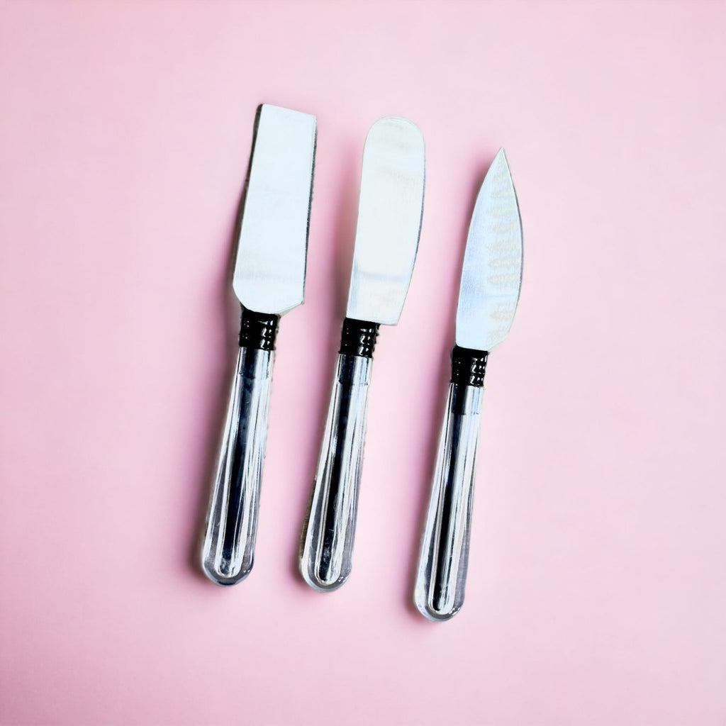 3PC Acrylic Cake Knife Set - Style Phase Home