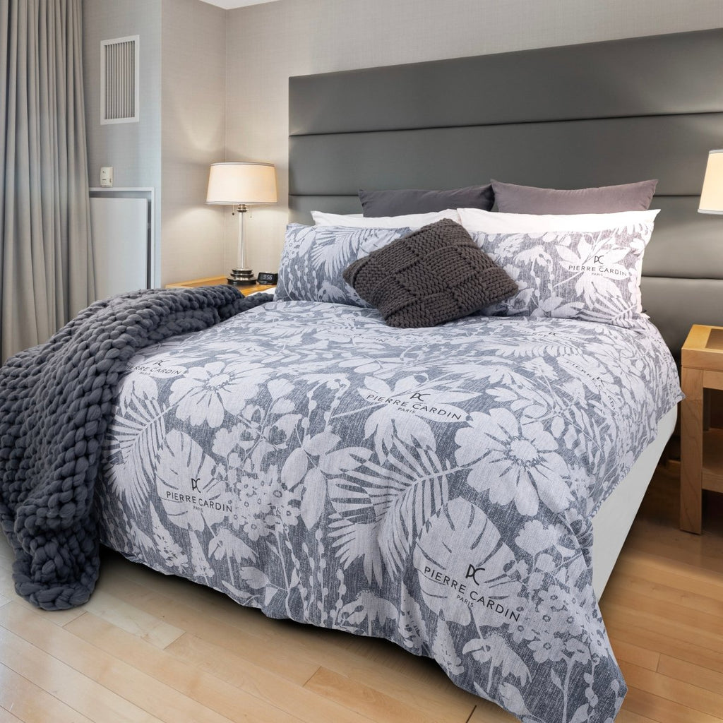 3PC Pierre Cardin 144TC Polycotton Duvet Cover Set - Andes - Style Phase Home