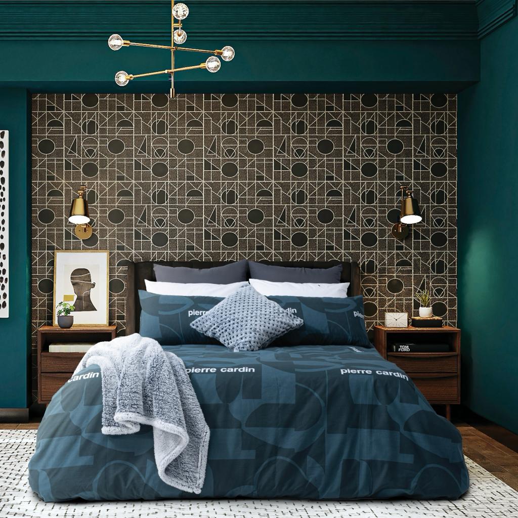 3PC Pierre Cardin 144TC Polycotton Duvet Cover Set Style