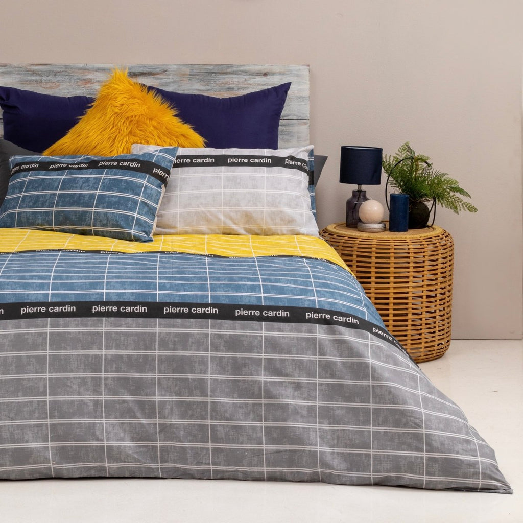 3PC Pierre Cardin Polycotton 144TC Duvet Cover Set - Cantello - Style Phase Home
