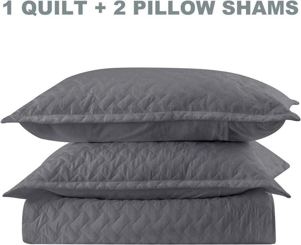 3 PC Pierre Cardin Quilt Bed Set King/Queen Style Phase Home