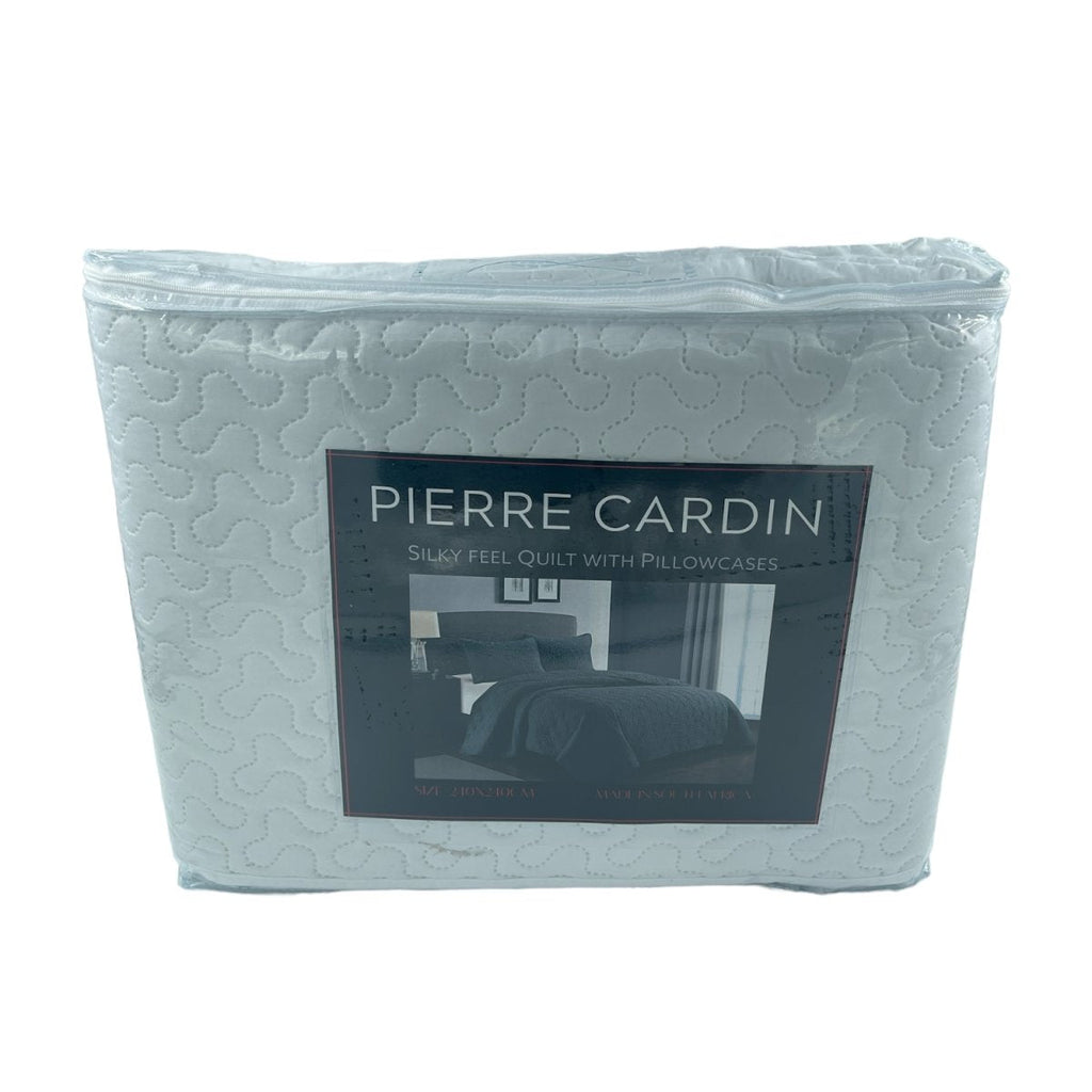 3 PC Pierre Cardin Quilt Bed Set King/Queen Style Phase Home