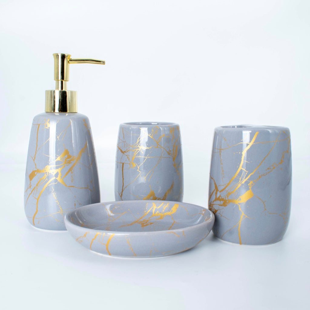 4 PC Ceramic Bathroom Set - Style Phase Home