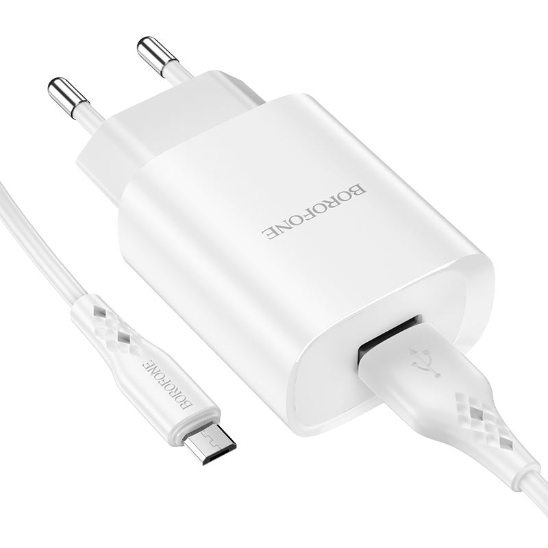 Borofone Wall charger BN1 set with cable - Style Phase Home