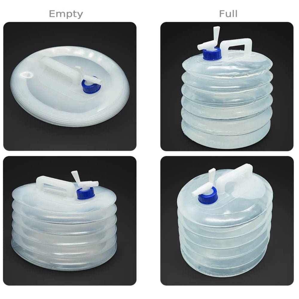 Camping Portable Collapsable Water Storage Jug With BuiltIn Tap