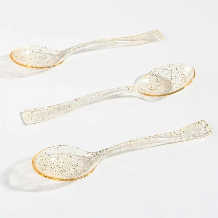 Disposable Glitter Cutlery Pack of 24 Style Phase Home