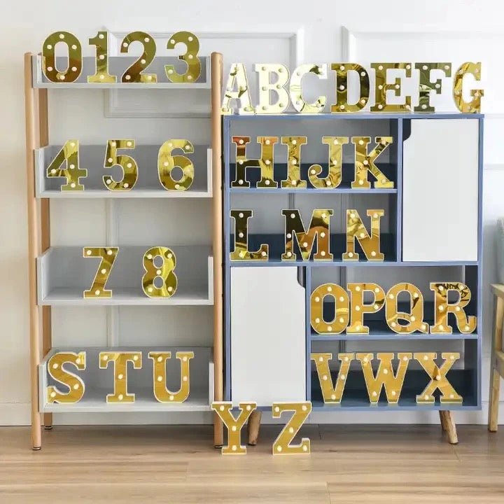 Gold LED Letter Lights – Home Phase
