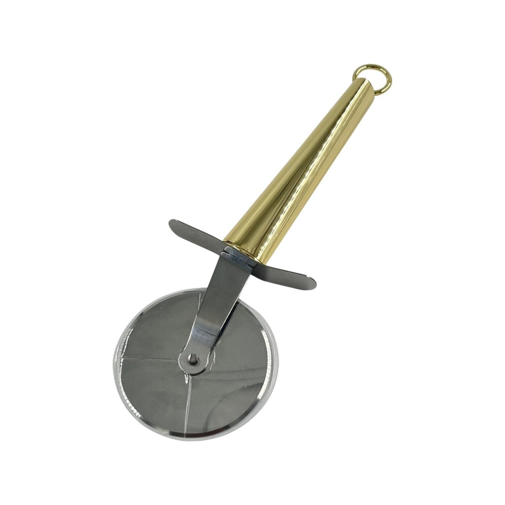 Gold Steel Pizza Cutter - Style Phase Home