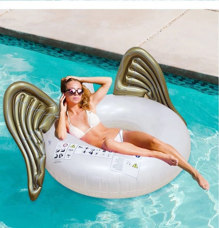 Golden Angel Wings Inflatable Swimming Ring – Home Phase