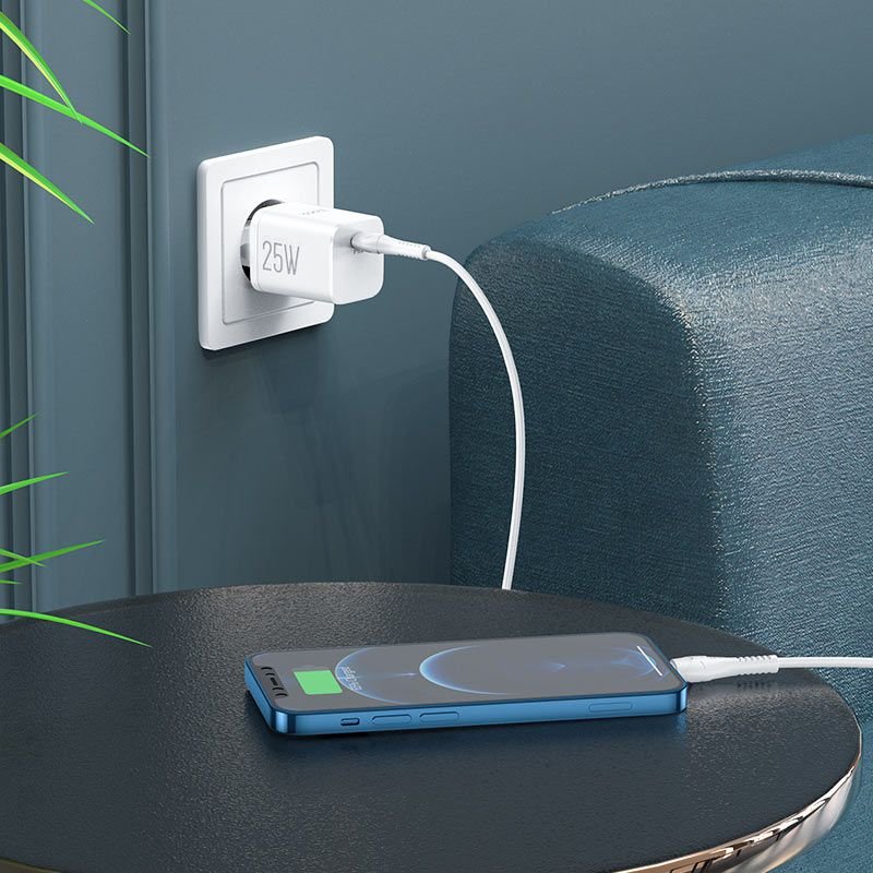 Hoco Mini Fast Charger Set Type-C to Lightning - Style Phase Home