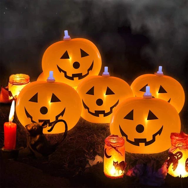 LED Light Up Halloween Balloon - Pack of 5 - Style Phase Home