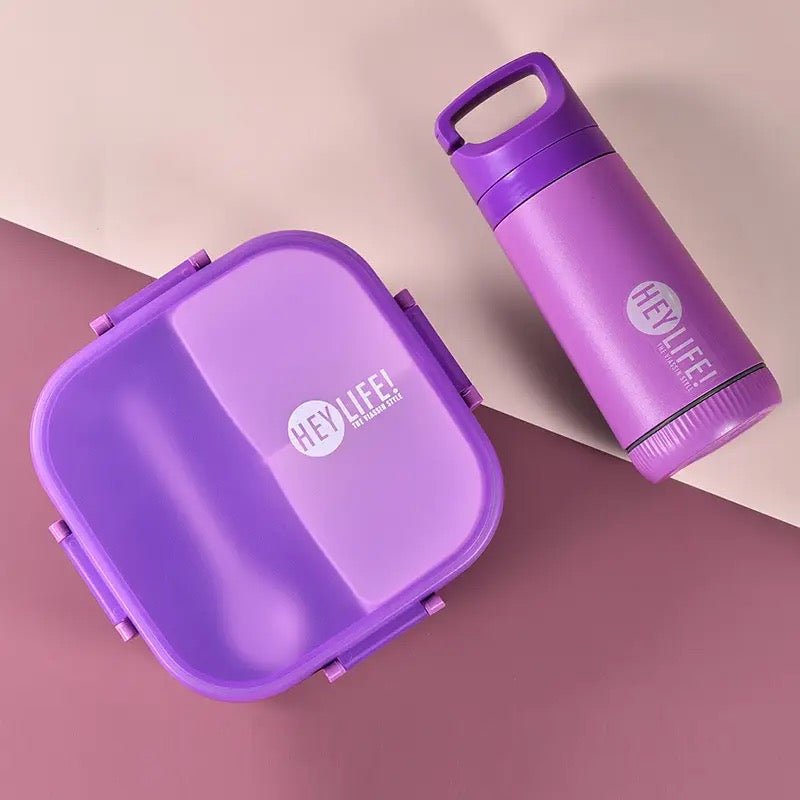 Multi-Compartment Bento Lunchbox & Bottle Set - Style Phase Home
