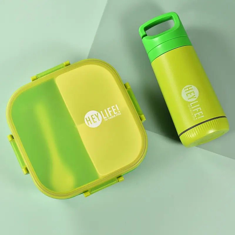Multi-Compartment Bento Lunchbox & Bottle Set - Style Phase Home