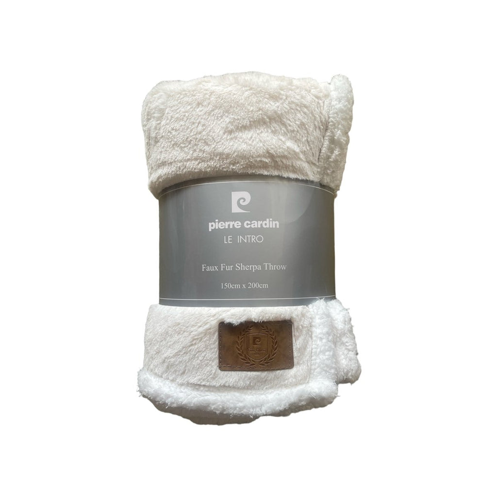 Pierre Cardin Faux Fur Throw 150 x 200cm - Style Phase Home