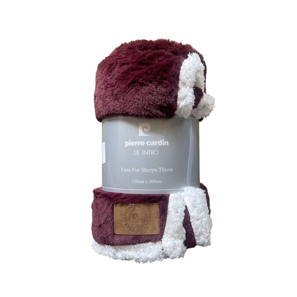 Pierre Cardin Faux Fur Throw 150 x 200cm - Style Phase Home