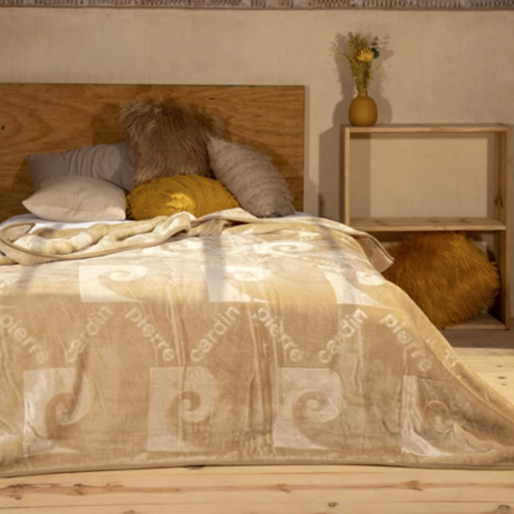 Pierre Cardin Mink Blanket - 600gsm - Style Phase Home