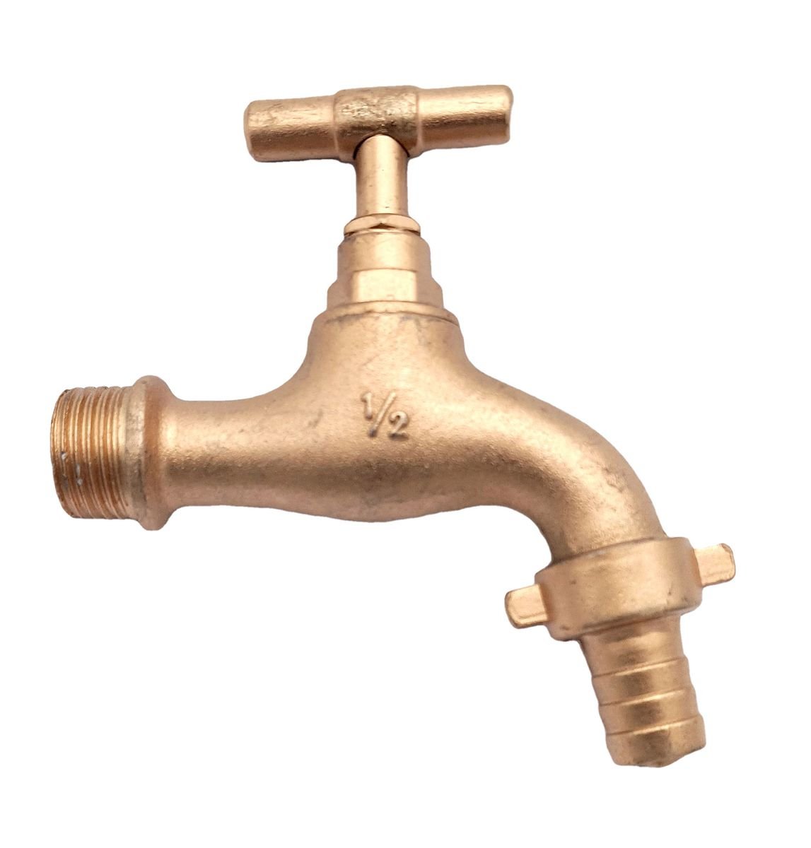 Polished Brass Garden Hose Water Bib Tap 1/2 With Male Thread