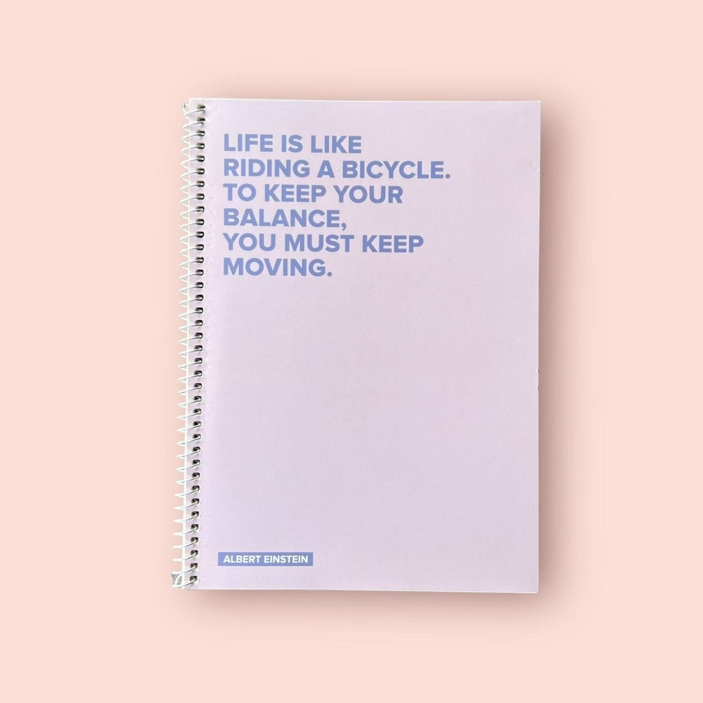 Spiral Spine Qoute Notebook - 14.5 x 21 cm - Style Phase Home