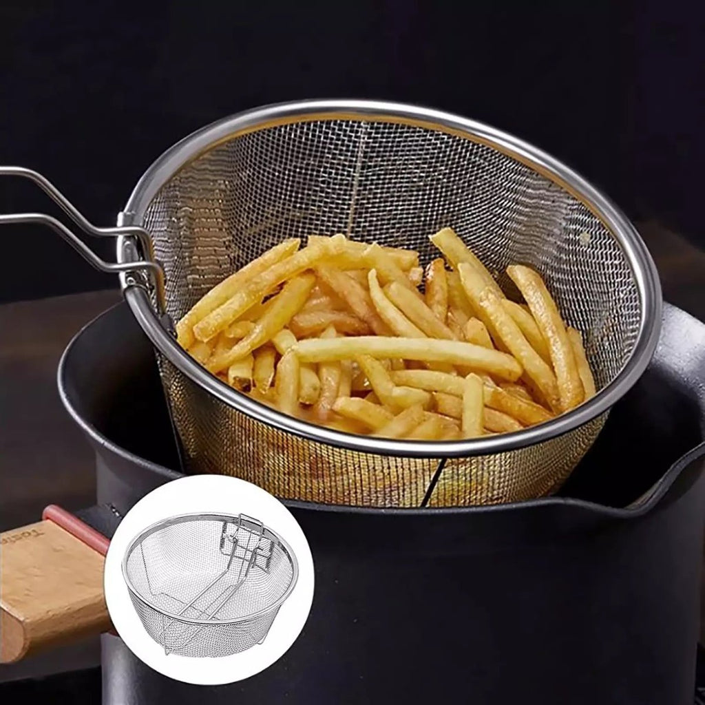 Stainless Steel Fryer Basket - Circular - Style Phase Home